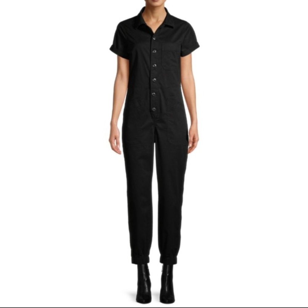No Boundaries Juniors Twill Boilersuit Black XXXL